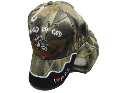 #ad D.O.G. Depend On God Christian Dog Jesus Camouflage Embroidered Cap 812E Hat $9.88