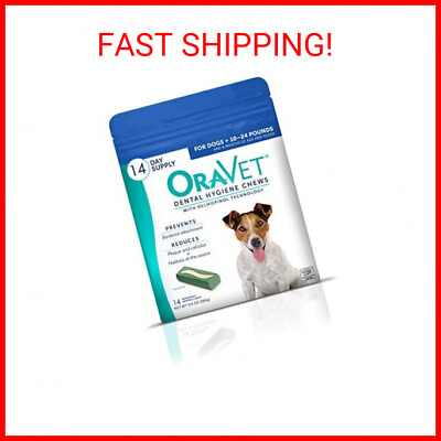 #ad OraVet Dental Hygiene Chews for Small Dogs 10 24 lbs $25.56