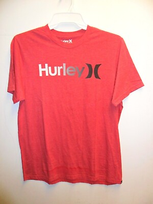 #ad HURLEY Men#x27;s S S T Shirt OG ONE amp; ONLY Heather Red Large NWT LAST ONE $27.00