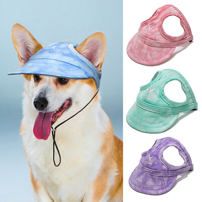 #ad Dog Baseball Caps Dog Sun Hats Peaked Cap Pet Supplies Dog Hats Wear resistant $3.70