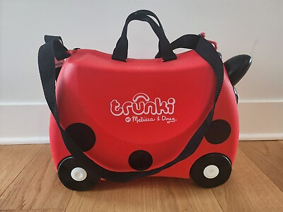 #ad Melissa amp; Doug Trunki Ride On Suitcase Kids Red Travel Carry On Luggage $39.99