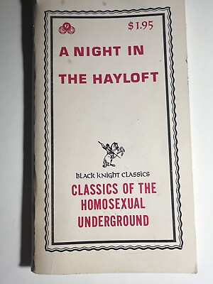 #ad A NIGHT IN THE HAYLOFT 1969 VINTAGE GAY PULP NOVEL BLACK KNIGHT CLASSICS RARE $179.00