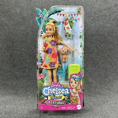 #ad Barbie amp; Chelsea The Lost Birthday Stacy w Pet Puppy Swimsuit amp; Suitcase New $18.74