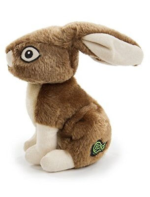 #ad Wildlife Rabbit Squeaky Plush Dog Toy Chew Guard Technology Brown Large $28.91