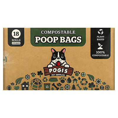 #ad Compostable Poop Bags 18 Rolls 270 Bags $20.82