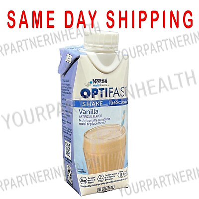 #ad OPTIFAST 800 READY TO DRINK SHAKE 1 CASE VANILLA 24 SERVINGS $107.00