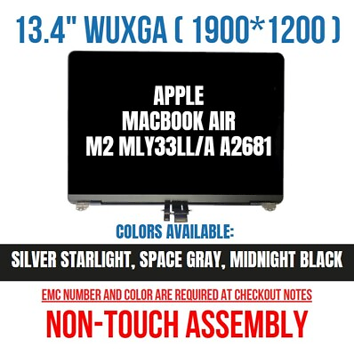 #ad Blue Apple MacBook Air 13.6quot; A2681 LCD Screen Display Assembly 2022 EMC 4074 $450.00