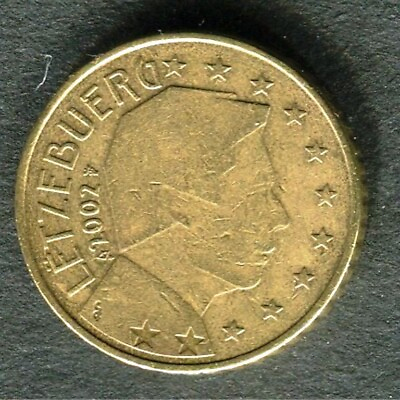 #ad COIN LUXEMBERG EURO 50 CENTS Grand Duke Henri KM# 80 Year 2002 C31 $4.90