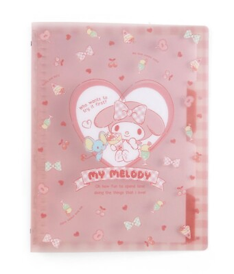 #ad My Melody 26 Hole Binder for B5 Size Sanrio Official JAPAN $33.99