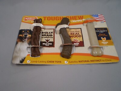 #ad Nylabone 3 Pack Assorted Gourmet Style Strong Chew Sticks For Dogs Puppies $15.99