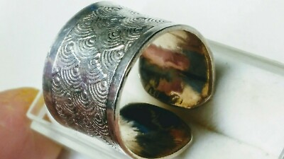#ad FETCHING STERLING SILVER.925 FINGER WRAP RING SIZE 7.5 7.75 $18.00