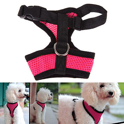 #ad Breathable Small Dog at Pet Mesh Harness Vest ollar hest Strap XS XL New❀ C $2.78