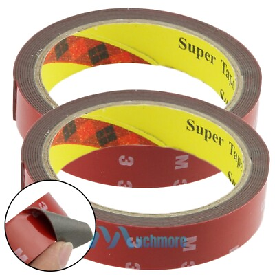 #ad 2x Auto Tape Acrylic FOAM Adhesive 3m x 20mm Double Sided Mounting Truck Car US $9.99