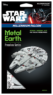 #ad Fascinations Premium Series ICONX MILLENNIUM FALCON Metal Earth Model Kit ICX235 $36.95