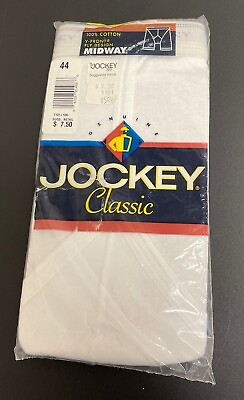 #ad Vintage Jockey Classic Midway Brief Y Front Fly Underwear Mens size 44 NEW 1994 $14.99