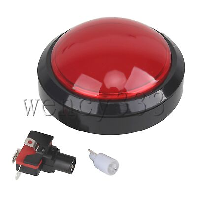 #ad 100mm Big Red Round Reset Dome Push Button for Arcade Machine Vending Machine $12.49