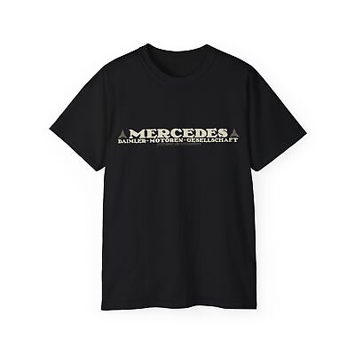 #ad Mercedes Authentic Vintage Legacy Logo T Shirt Retro Stuttgart Classic Car Tee $23.20