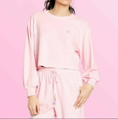 #ad Stoney Clover Lane x Target Light Pink Sweatsuit Terry Large NWT $99.95