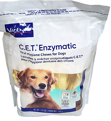 #ad CET Enzymatic Oral Hygiene Chews for Large Dogs 30 Chews Exp. 2 of 2026 $27.29