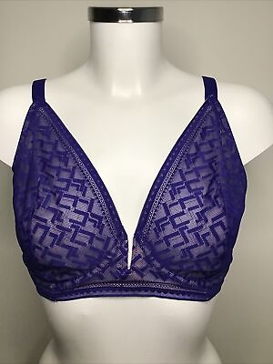 #ad Marks and Spencer Body Underwired Non Padded Plunge Bra Indigo Blue GBP 8.00