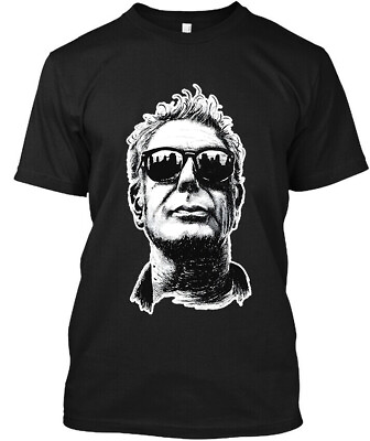 #ad NWT Anthony Bourdain American Celebrity Chef Graphic Face Logo T Shirt S 4XL $18.99