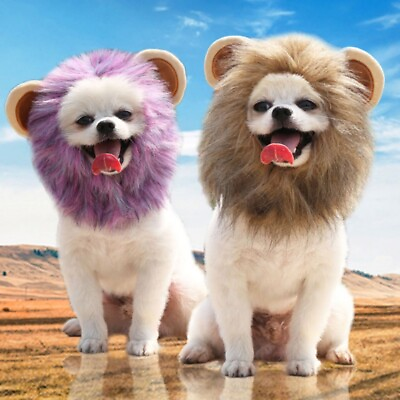 Costume Lion Mane Wig for Pet Cat Dog Halloween Christmas Party Fancy Dress up $10.22