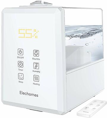 #ad Elechomes Warm amp; Cool Mist Humidifiers 6L Humidifier for Large Room with Remote $45.99