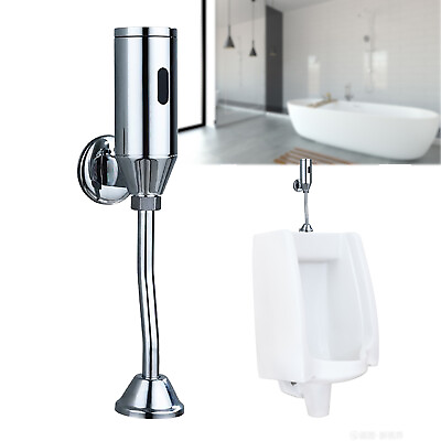 #ad Automatic Wall Mounted Urine Sensor Toilet Touchless Bathroom Flush Valve $39.90