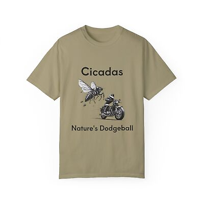 #ad Cicadas Nature#x27;s Dodgeball 100% cotton Funny S 4X Unisex T shirt Motorcycles $25.00