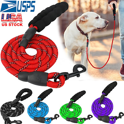 #ad 150cm Nylon Braided Rope Pet Dog Walking Leash Strong Long Dog Training Lead 5FT $6.84