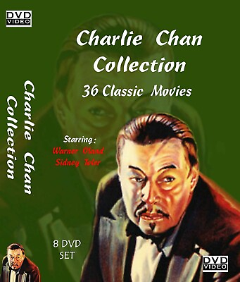 #ad Charlie Chan Collection 36 Classic Movies on 8 DVDs $15.99