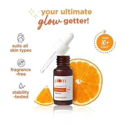 #ad Plum 15% Vitamin C Face Serum for Glowing Skin 20ml with Free Shipping Worldwide $25.00