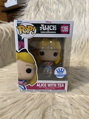 #ad Funko POP Disney Alice In Wonderland Alice with Tea #1395 Funko Shop Exclusive $20.00