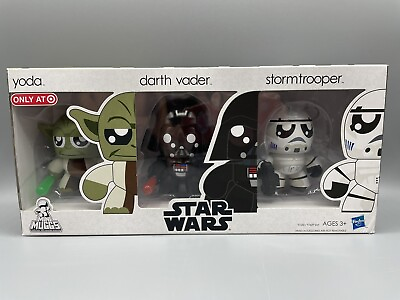 #ad STAR WARS RARE Mini Muggs Target Excl. 2010 Vinyls Yoda Darth Stormtrooper $19.98