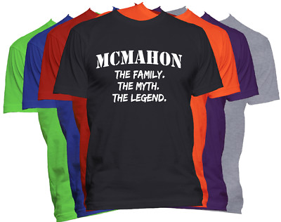 #ad MCMAHON Last Name Shirt Custom Name Shirt Family Reunion Family Name T Shirt $13.99