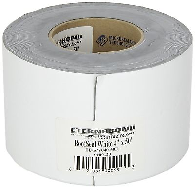 #ad 4quot; x 10 ft Eternabond Roof Leak Repair Tape Patch Seal WHITE 10 Feet 10 Foot $16.49