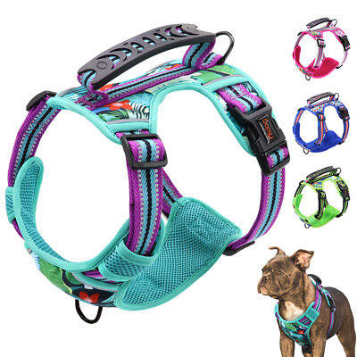 No Pull Dog Harnesses Front Leading Pet Vest Reflective Adjustable Small Large $26.69