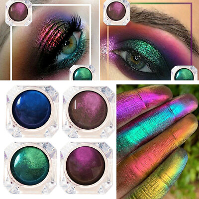 #ad Optical Chameleon Eyeshadow Shiny Diamond High Glitter Mono Eyeshadow Palette $2.90