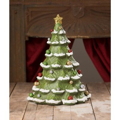 #ad Bethany Lowe Oh Christmas Tree Paper Mache Figurine 13quot; TJ1316 $61.19