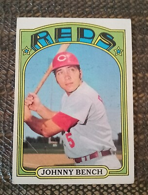 #ad 1972 TOPPS #433 JOHNNY BENCH Cincinnati Reds HOF VG $16.00