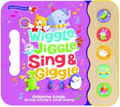 #ad Wiggle Jiggle Sing amp; Giggle: 5 Button Children#x27;s Sound Book Early Bird Sound $4.31