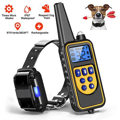 2625ft Remote Dog Shock Training Collar Pet Trainer RemoteReceiver Pet Dog Safe $29.89