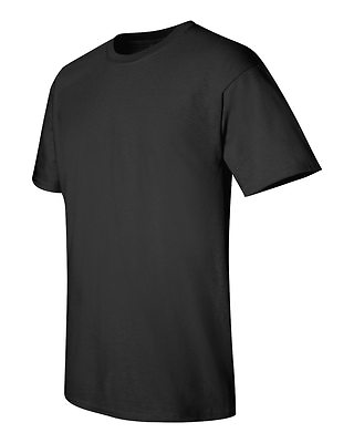 #ad 125 Bulk Lot Gildan Heavy Cotton BLACK Adult T Shirts Blank Wholesale S M L XL $299.37