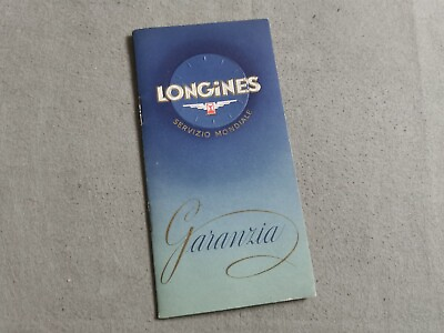 #ad Longines Rare Vintage Warranty Booklet Signed quot; Automatic quot; Year 1955 Very Good $537.30