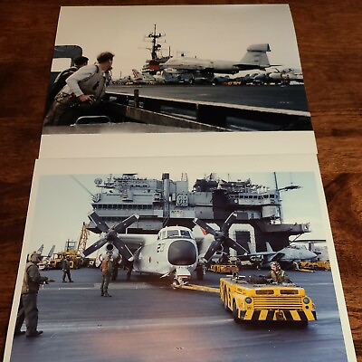 #ad USS Saratoga US Navy Vintage 8x10 Photo Photograph 1986 $35.00