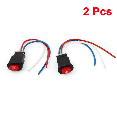 #ad Motorcycle Latching Light Switch Button Flasher Output Controller 5quot; Length 2Pcs $8.89