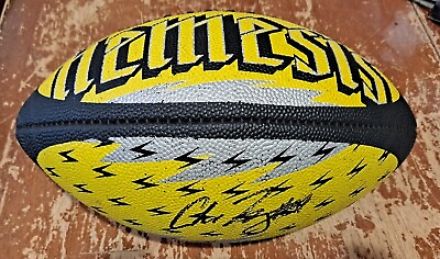 #ad Chase Young Washington Commanders Autographed Signed Wilson Nemesis Football $79.99