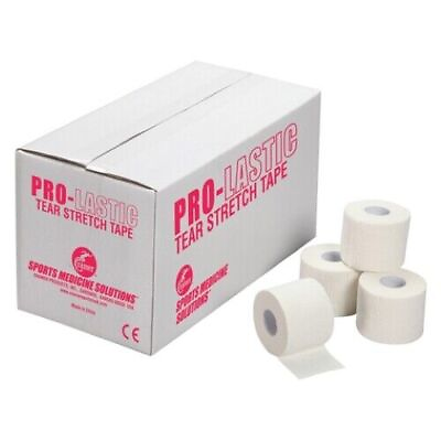 #ad MIL Pro lastic Tear Stretch Tape 3quot; X 7.5 Yds White Case 16 $210.95