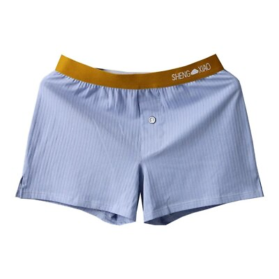 #ad Men Cotton Boxers Skin Friendly Loose Underwear Soft Breath Underpants Casual $13.29