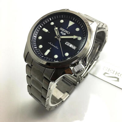 #ad Men#x27;s Seiko 5 Automatic Stainless Steel Blue Dial Watch SRPE53K1 SRPE53 $203.23